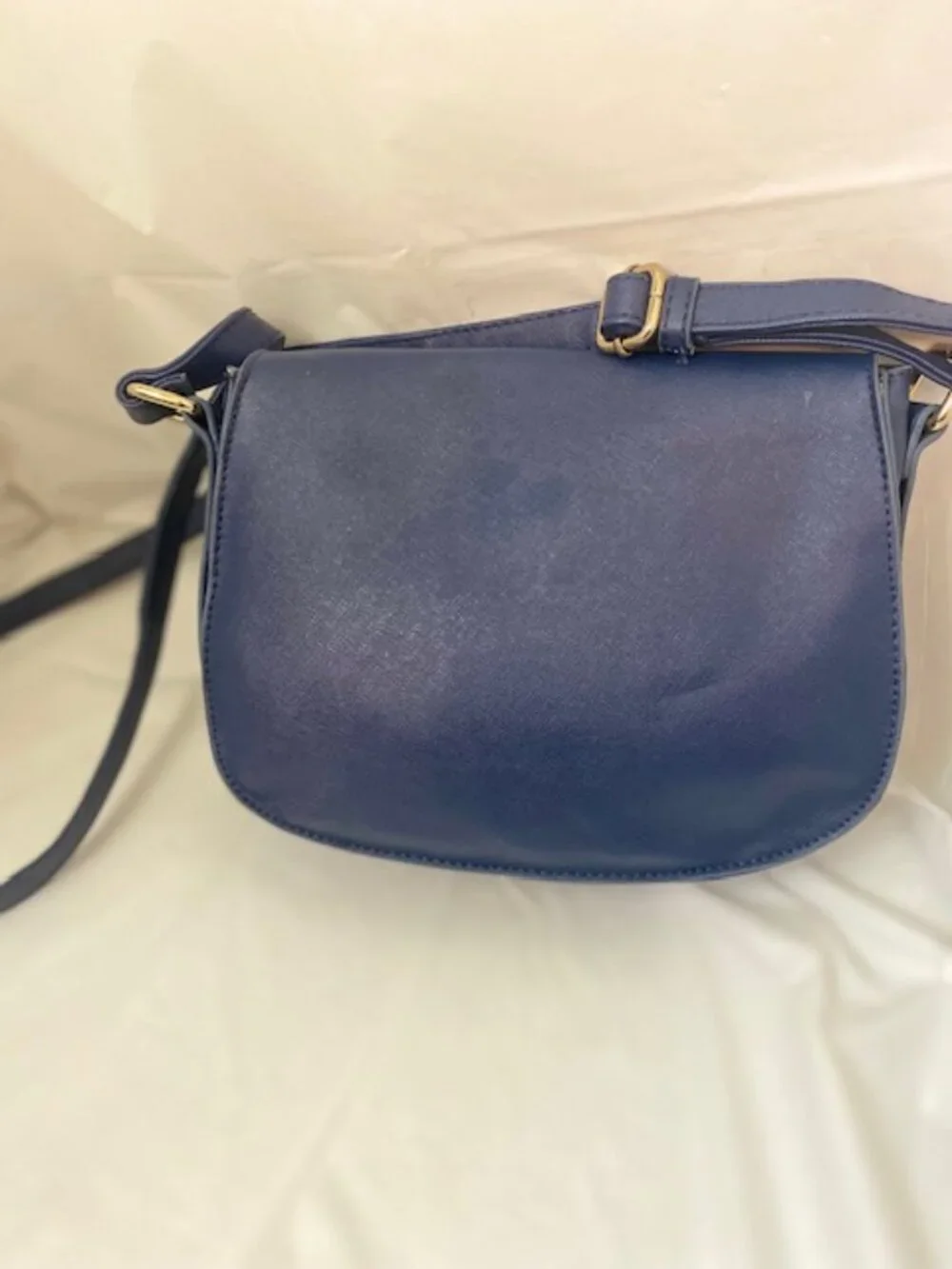 Marc New York Andrew Marc Navy Crossbody Chain Detail Bag/Purse